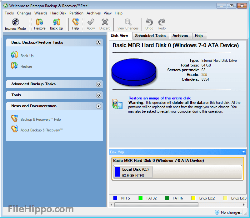 paragon backup & recovery linux