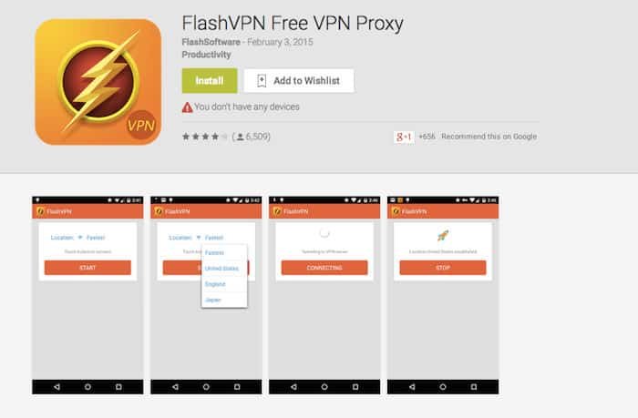 Flash VPN Proxy