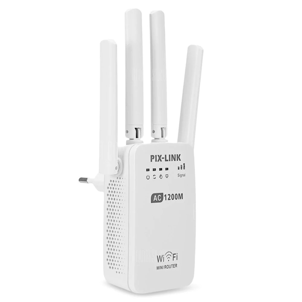 PIX - LINK LV - AC05 WiFi Range Extender - WHITE EU PLUG 210133601