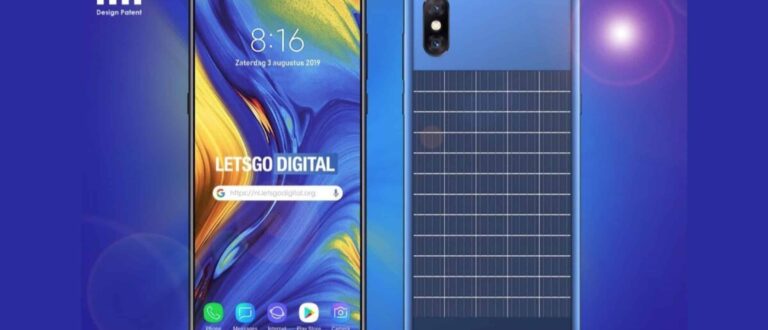 Xiaomi Smartphone πλήρους οθόνης με ενσωματωμένο ηλιακό πίνακα