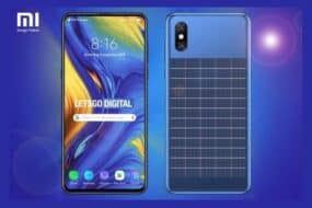 Xiaomi Smartphone πλήρους οθόνης με ενσωματωμένο ηλιακό πίνακα