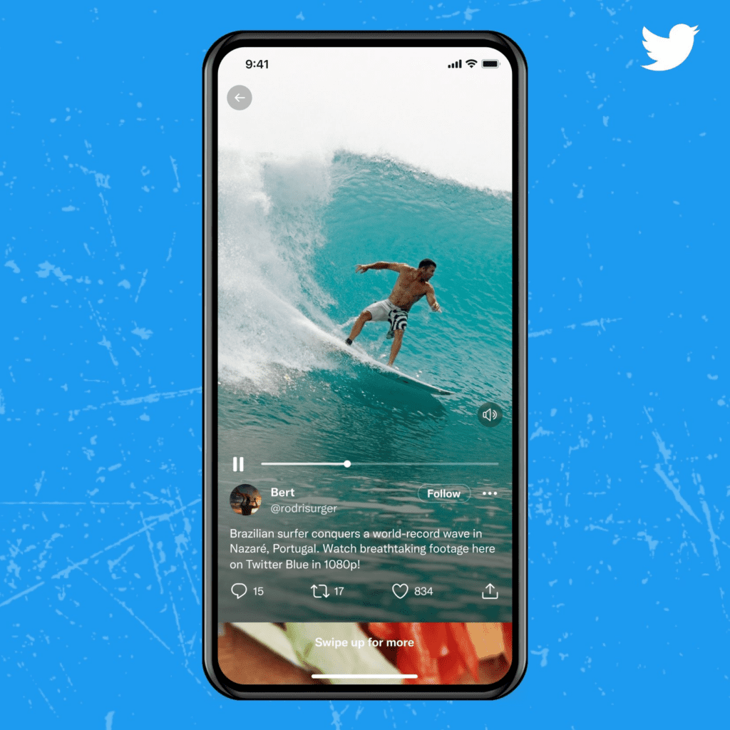 Στα χνάρια του Tiktok και το Twitter με τα βίντεο σε πλήρη οθόνη